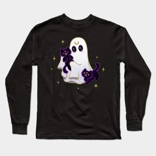 Cancer Cat Ghost Long Sleeve T-Shirt